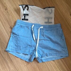 SHEIN Light Blue Denim Shorts